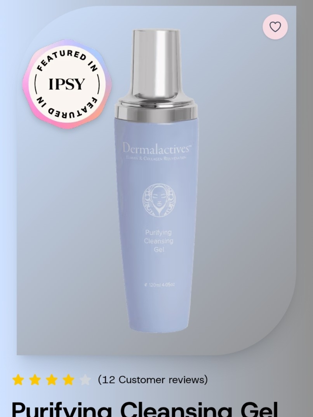 Dermalactives Purifying Cleansing Gel FULL SIZE NEW